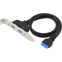 Conceptronic Slotblech 19 Pin Dual 2x USB-A 3.0 Ports     sw