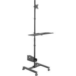 Equip Bodenstandhalter 17"-32"/ 1TFT  8kg 1Ablage  Höhe   sw