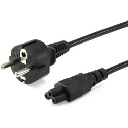 Equip 112151 elektrības kabelis Melns 3 m C5 uzmava CEE7/7