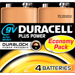 Duracell Batterie Plus NEW -9V  (MN1604/6LR61)          4St.