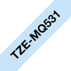 Brother Schriftbandkassette Brother 12mmx4m pastell blau/schwarz