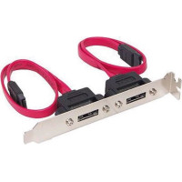 VALUE SATA 3.0 Gbit/s Slot Bracket, 2 Ports 0.5m