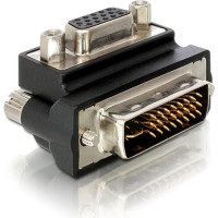 Delock Adapter VGA female to DVI 24+5 pin male 90° right angled