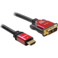 Delock HDMI zu DVI 24+1 Kabel bidirektional 2 m