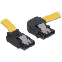 Delock SATA 3 Gb/s Cable upwards angled to right angled 30 cm yellow