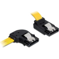 Delock SATA 6 Gb/s Cable left angled to upwards angled 50 cm yellow