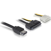 Delock Cable eSATAp > SATA 22pin 2½" - 3½" HDD 1m