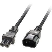 Barošanas kabelis IEC C14 uz IEC C7 (Figure 8),  1.0m, Lindy