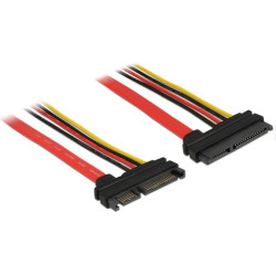 Delock Extension cable SATA 6 Gb/s 22 pin plug > SATA 22 pin receptacle (5 V + 12 V) 100 cm