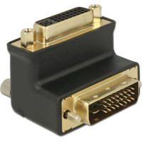 Delock Adapter DVI 24+1 male > DVI 24+5 female port 90° angled