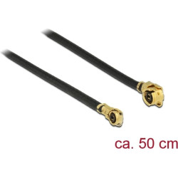 Delock Antenna Cable I-PEX Inc., MHF® I plug to I-PEX Inc., MHF® 4L plug 1.13 50 cm