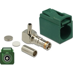 Delock FAKRA E jack 90° for crimping