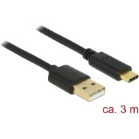 Delock USB 2.0 cable Type-A to Type-C 3 m