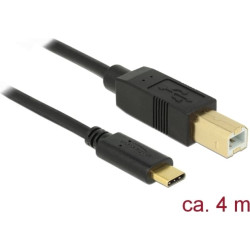 Delock USB 2.0 cable Type-C to Type-B 4 m
