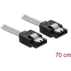 Delock SATA 6 Gb/s Cable 70 cm transparent