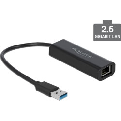 Delock USB Type-A Network Adapter 2.5 Gigabit LAN 1 x RJ45