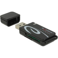 Delock Mini USB 2.0 Card Reader with SD and Micro SD Slot