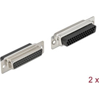 Delock D-Sub HD 44 pin crimp female, metal, 2 pieces
