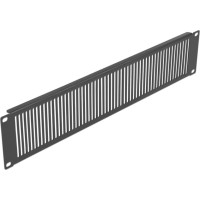 Delock 19″ Network Cabinet Panel with ventilation slots vertical 2U black