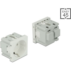 Delock Easy 45 Grounded Power Socket 45 x 45 mm