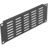 Delock 10″ Network Cabinet Panel with ventilation slots horizontal 2U black