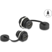 Delock HDMI-A built-in connector with protective cap IP67 dust and waterproof