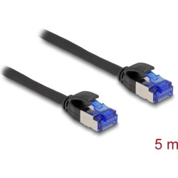 Delock RJ45 Network Cable Cat.6A S/FTP Slim 5 m black