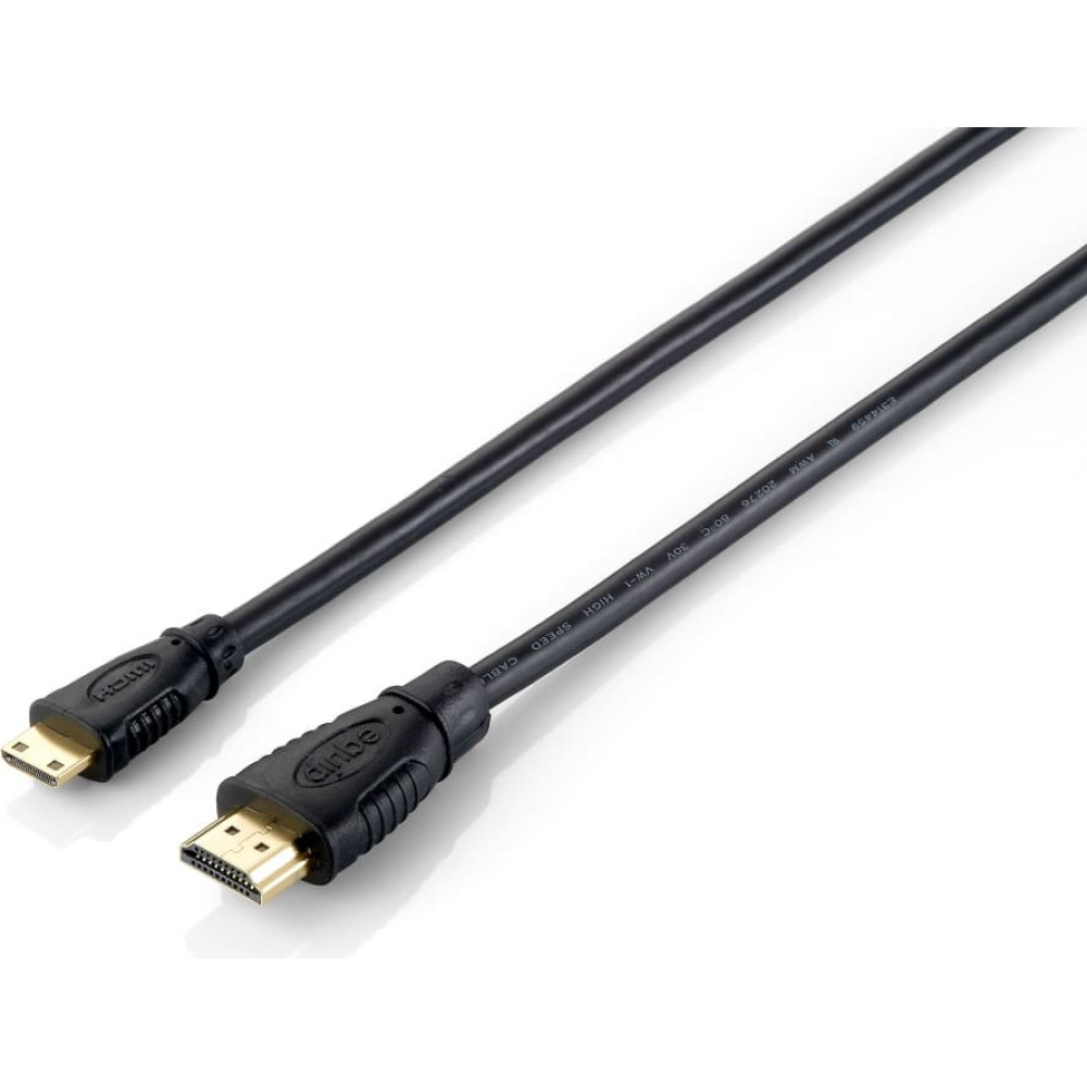 Equip HDMI  HS Ethernet 1.4 A-C St/St  2.0m 4K30Hz HDR    sw Polybeutel