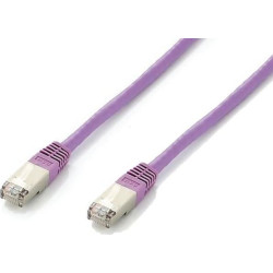 Equip Patchkabel Cat6A  S/FTP 2xRJ45  1.00m lila   Plat.LSZH Polybeutel