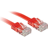 Lindy Patchkabel Cat6 Flachband ungeschirmt rot 10m