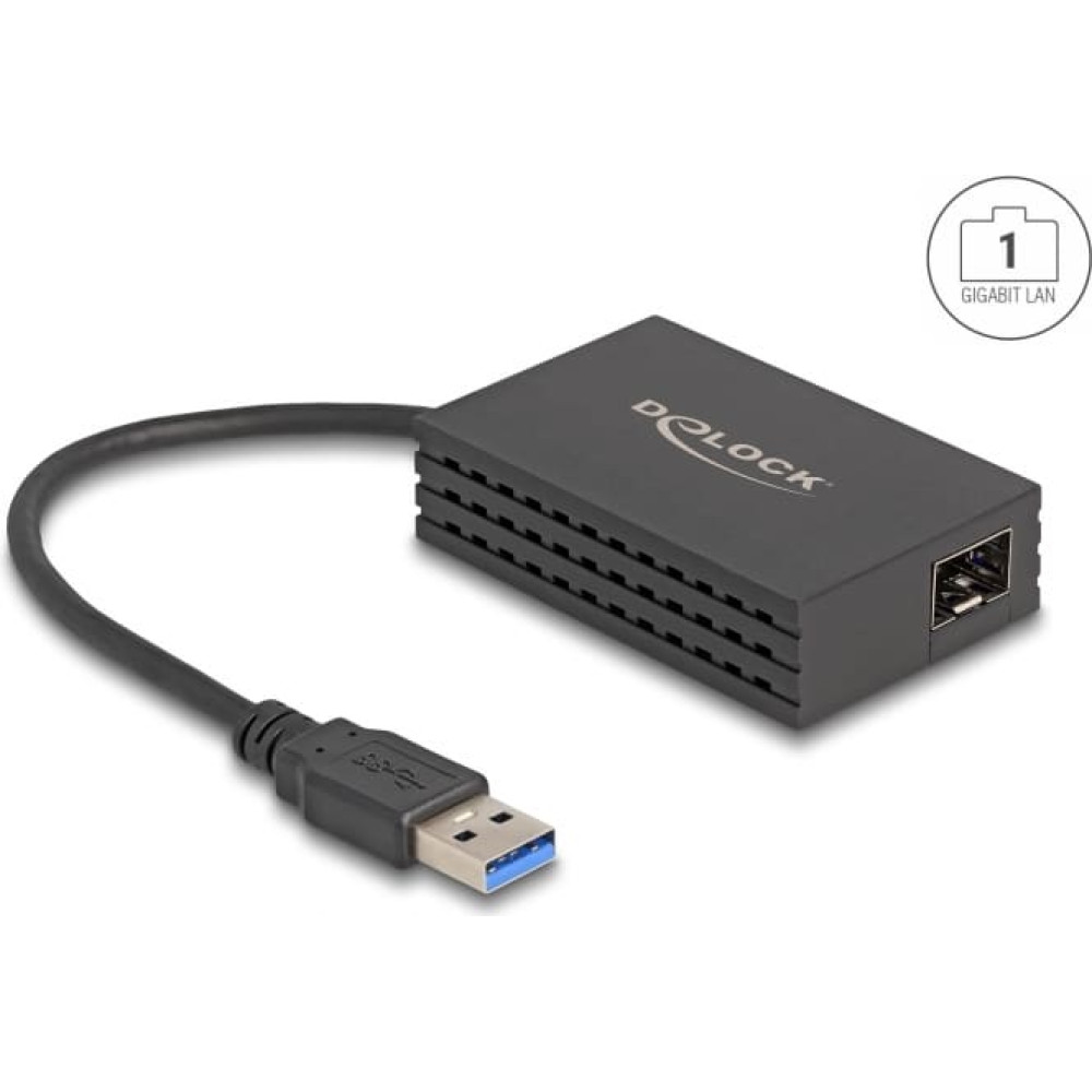 Delock USB Type-A Network Adapter Gigabit LAN 1 x SFP