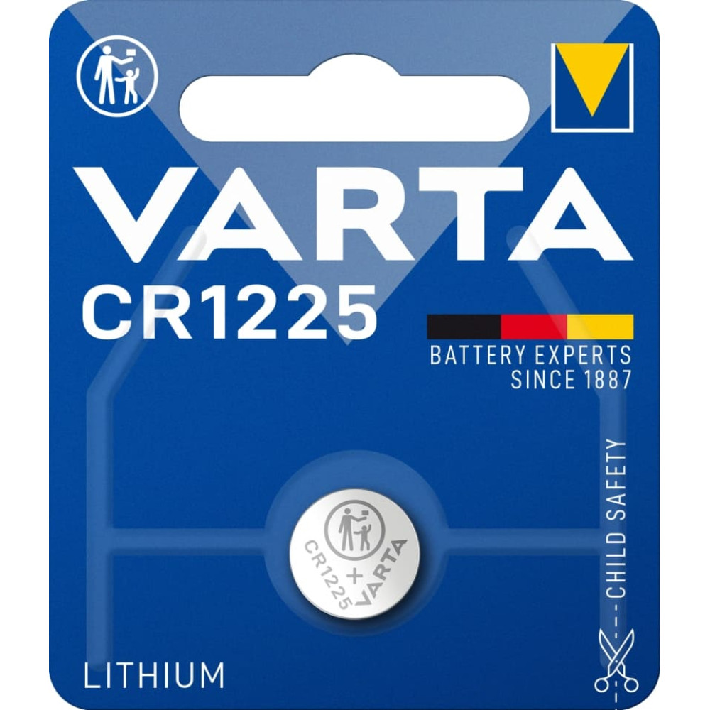 Varta Batterie Knopfzelle CR1225 3V  48mAh Lithium      1St.