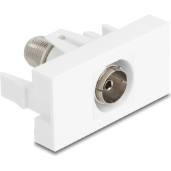 Delock Easy 45 Module IEC female to F female white