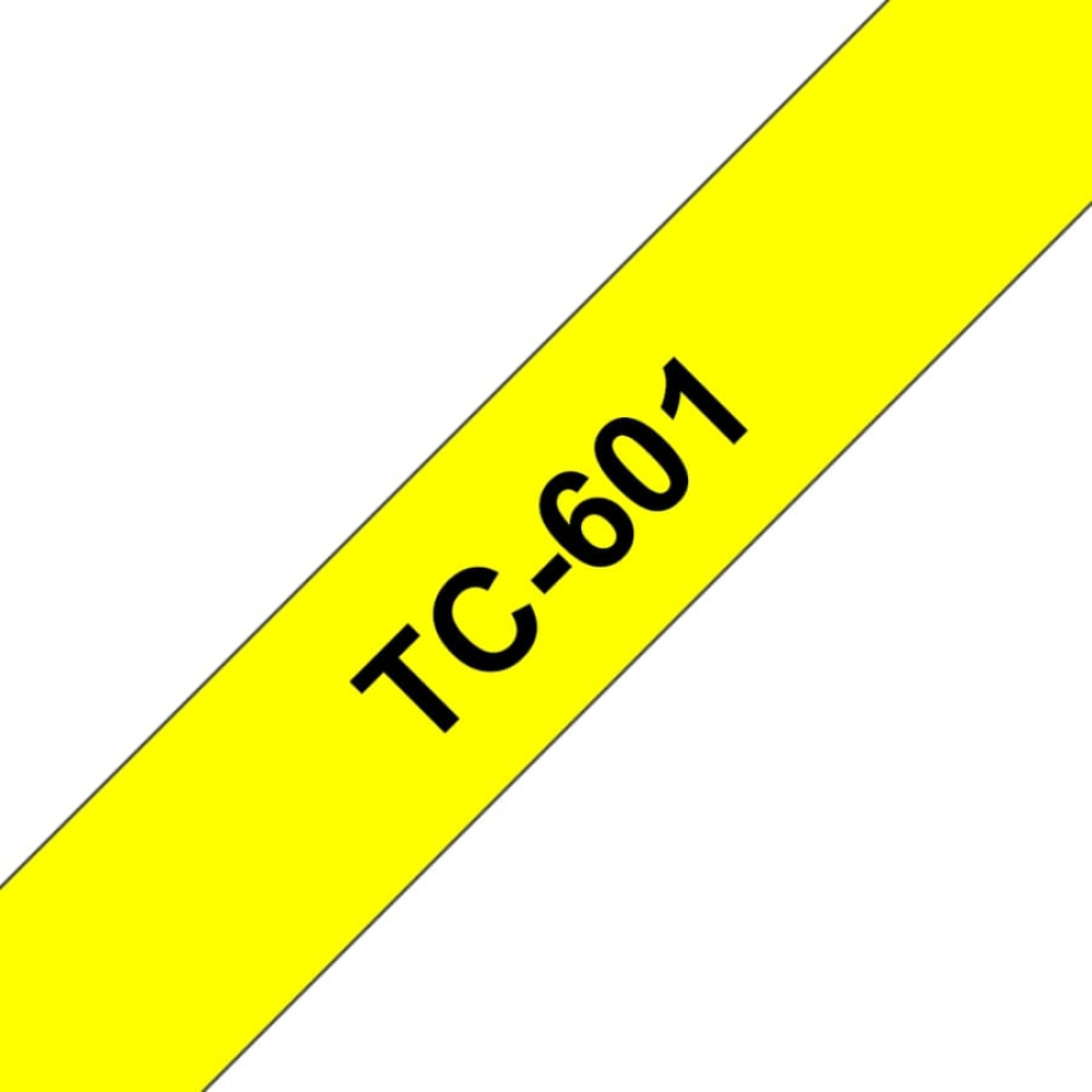 Brother TC-601 marķēšanas lenta Melns uz dzeltena