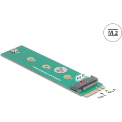 Delock Adapter M.2 Key A+E male to M.2 Key M slot