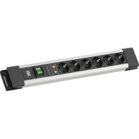 Bachmann CONNECTUS 6xCEE7/3, 1xSPD 1xSchalter 2,0m CEE7/7 Grau