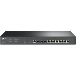 Tp-Link Omada ER8411 ar vadiem pievienojams rūteris Tīkls Gigabit Ethernet Melns