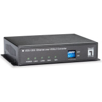Level One LevelOne VDS-1203 tīlkla mediju pārveidotājs 100 Mbit/s Melns
