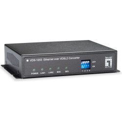 Level One LevelOne VDS-1203 tīlkla mediju pārveidotājs 100 Mbit/s Melns