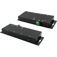 Exsys EX-1234HMVS 4 Port USB 3.2 Gen2 Hub mit 2x USB-C und 2x USB-A Anschluss