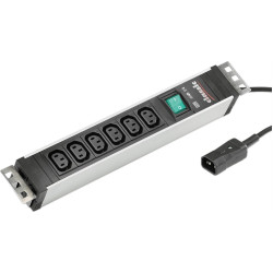 Bachmann power strip 6x C13 socket, C14 plug