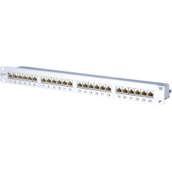Metz Connect E-DAT C6A 24 port patch panel 1RU LSA