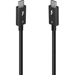 Lindy 31130 Thunderbolt kabelis 1 m 80 Gbit/s Melns