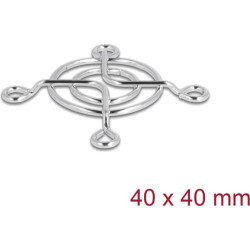 Delock Fan Grill 40 x 40 mm silver