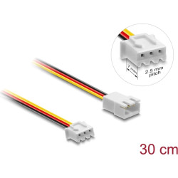 Delock Fan Extension Cable male to female 3 pin 30 cm
