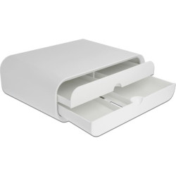 Delock Monitor Stand with two Drawers white