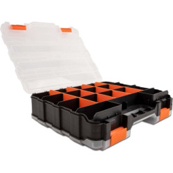 Delock Sorting box with 34 compartments 320 x 270 x 80 mm orange / black