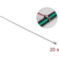 Delock Cable ties stainless steel L 150 x W 4.6 mm 20 pieces
