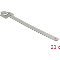 Delock Cable tie stainless steel reusable with folding clasp L 150 x W 10 mm 20 pieces