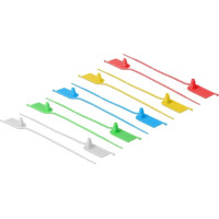 Delock Cable Ties with label tap L 205 x W 2.8 mm 10 pieces assorted colors
